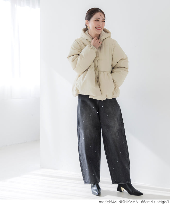 coca Gathered Padding Outerwear