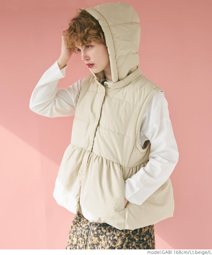 coca Gathered Padding Outerwear