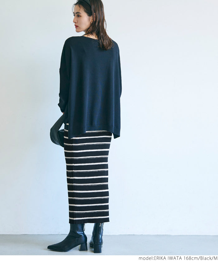 coca rib knit skirt