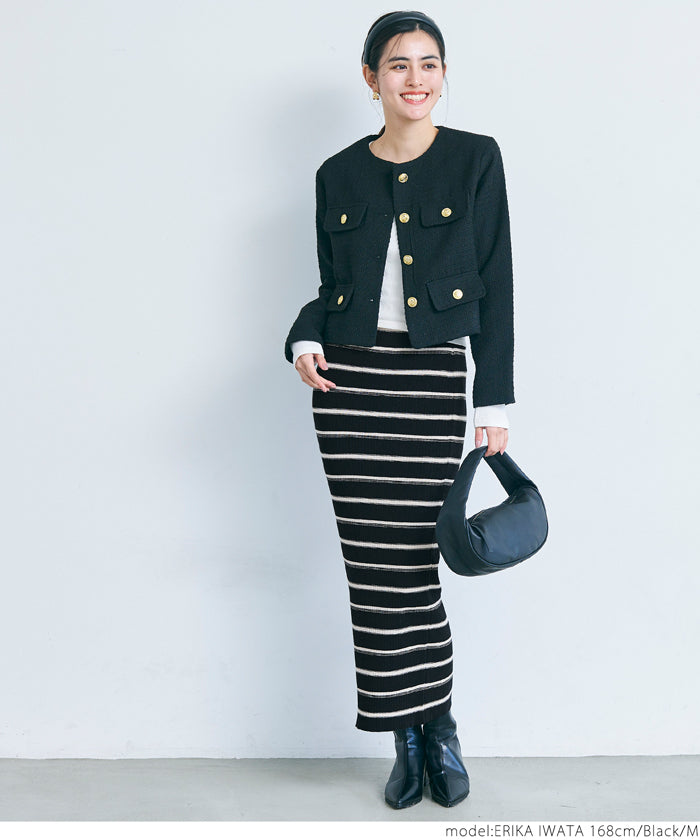 coca rib knit skirt