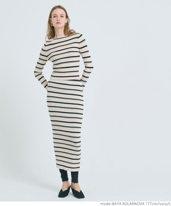 coca rib knit skirt