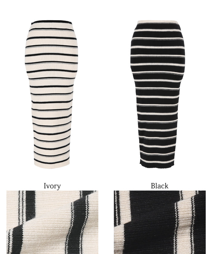coca rib knit skirt