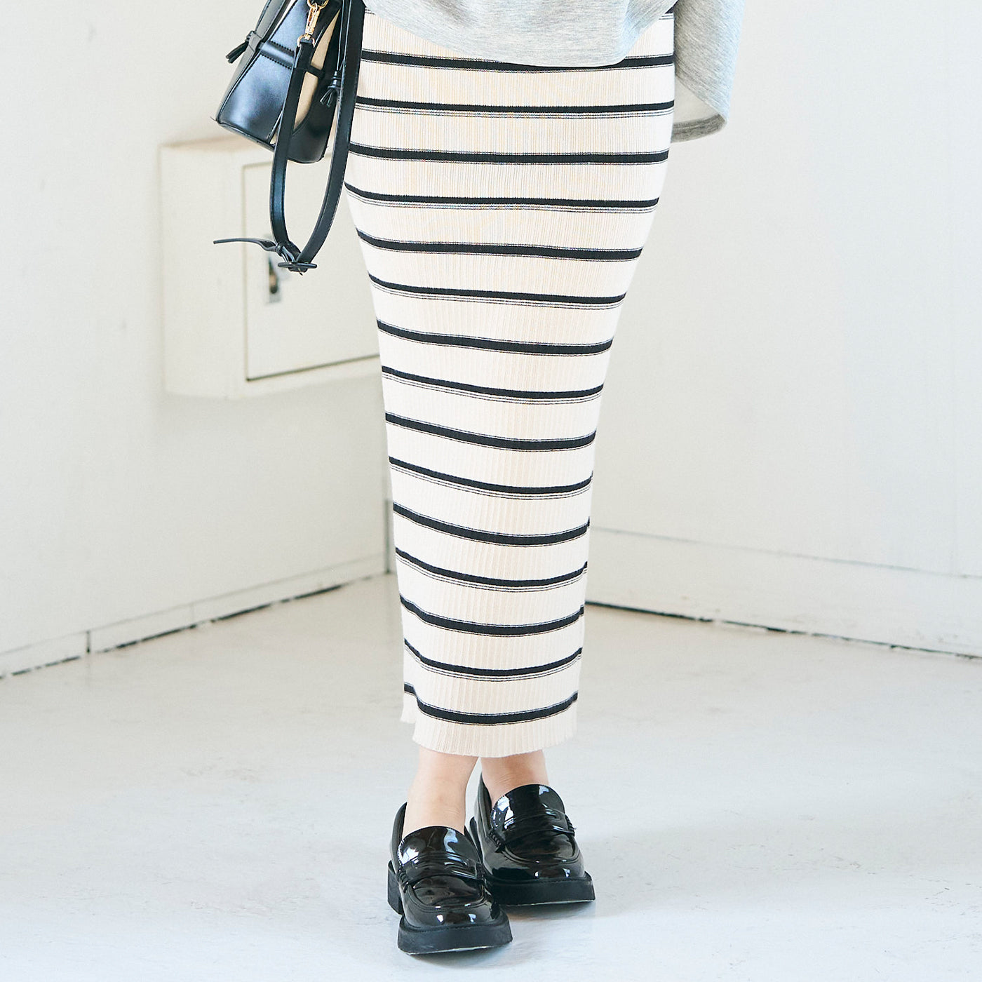 coca rib knit skirt