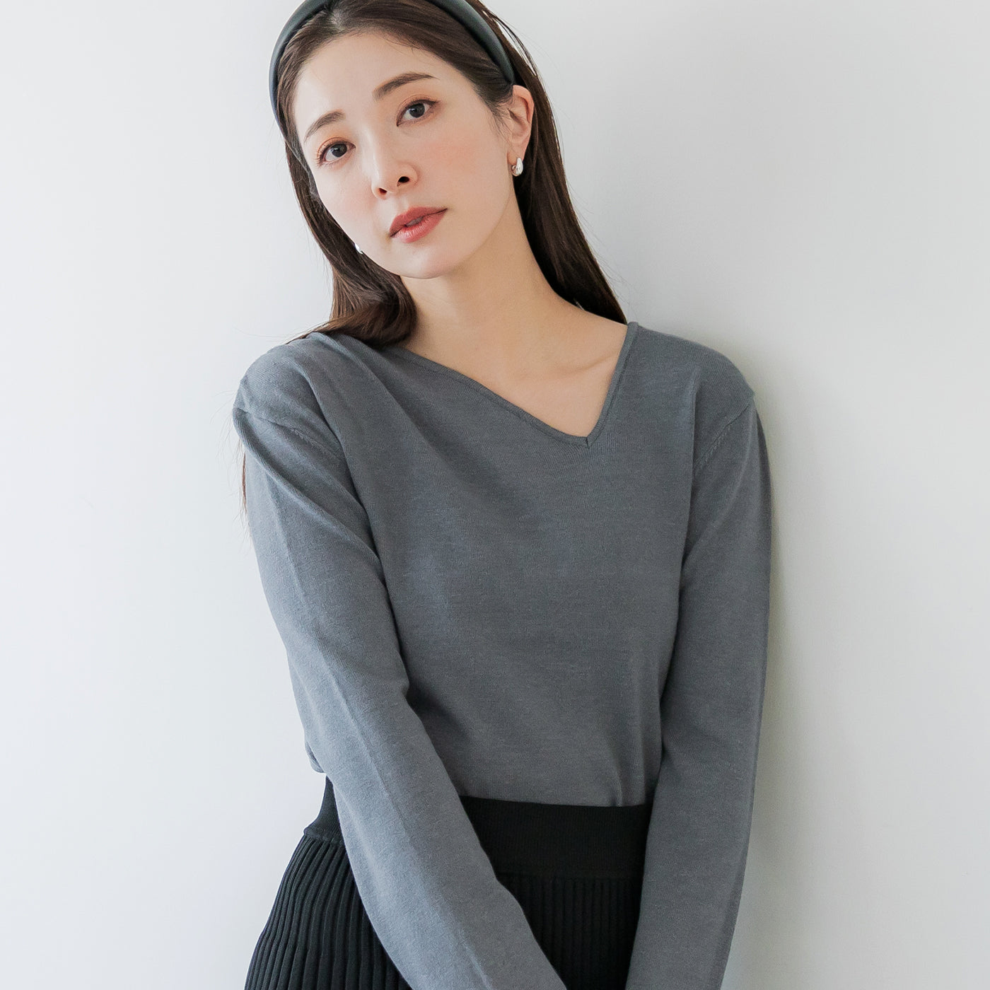 【WEB限定セール】コカ coca ニットフロントデザイントップス