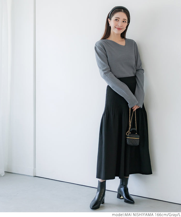 【WEB限定セール】コカ coca ニットフロントデザイントップス