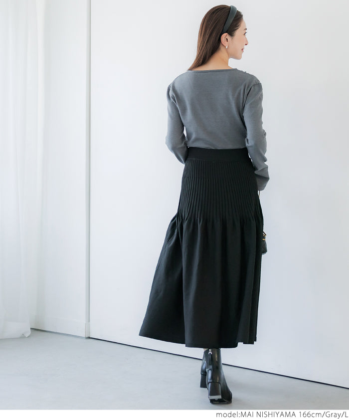 【WEB限定セール】コカ coca ニットフロントデザイントップス