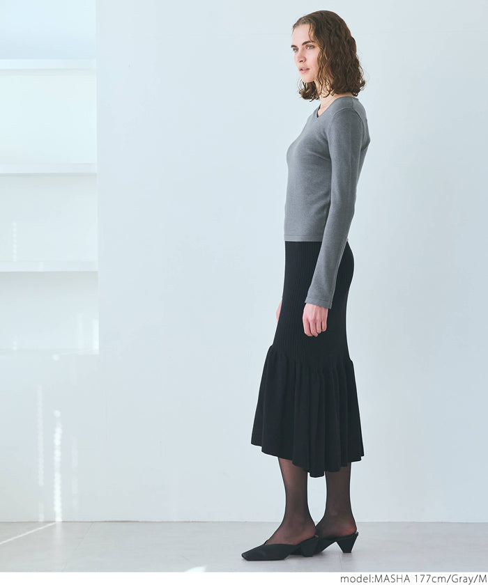 【WEB限定セール】コカ coca ニットフロントデザイントップス