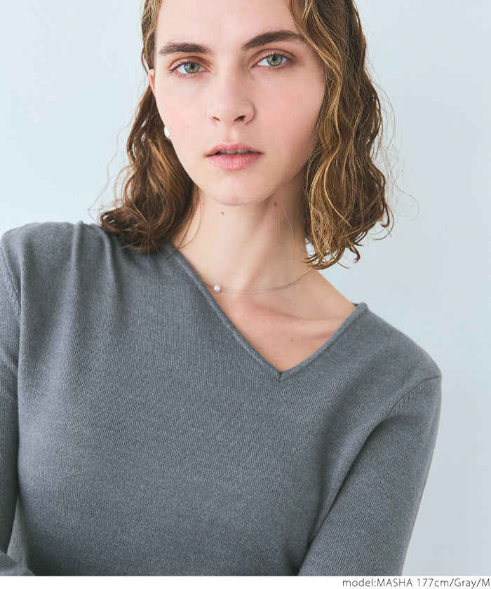 【WEB限定セール】コカ coca ニットフロントデザイントップス