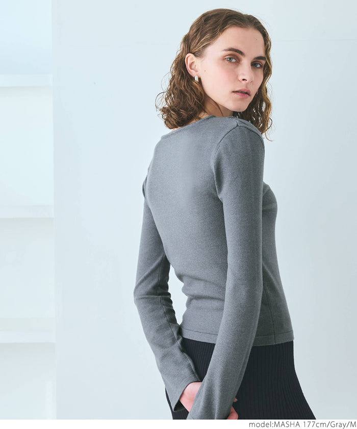 【WEB限定セール】コカ coca ニットフロントデザイントップス