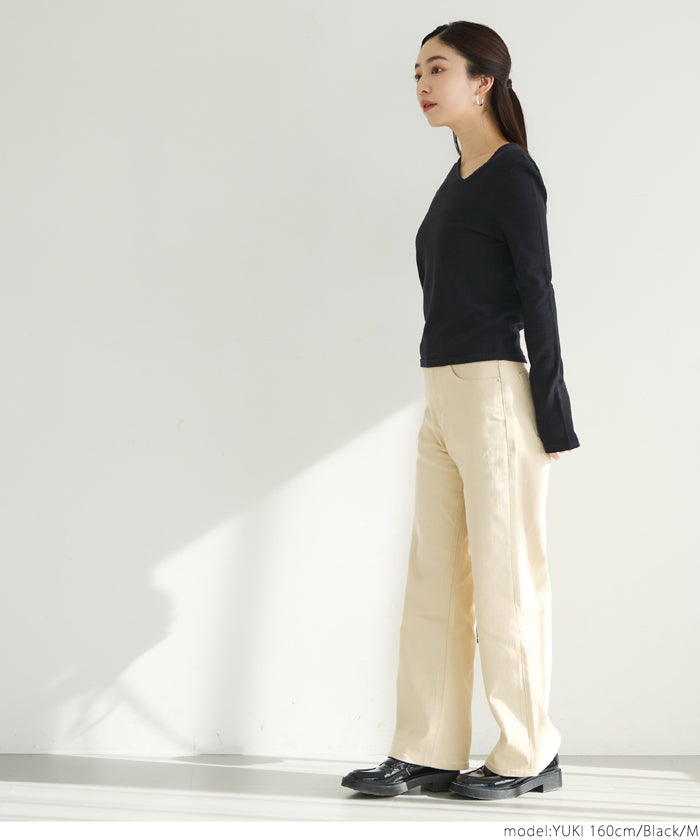 【WEB限定セール】コカ coca ニットフロントデザイントップス