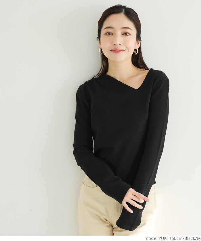 【WEB限定セール】コカ coca ニットフロントデザイントップス