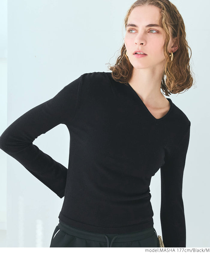 【WEB限定セール】コカ coca ニットフロントデザイントップス