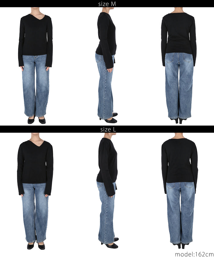 【WEB限定セール】コカ coca ニットフロントデザイントップス