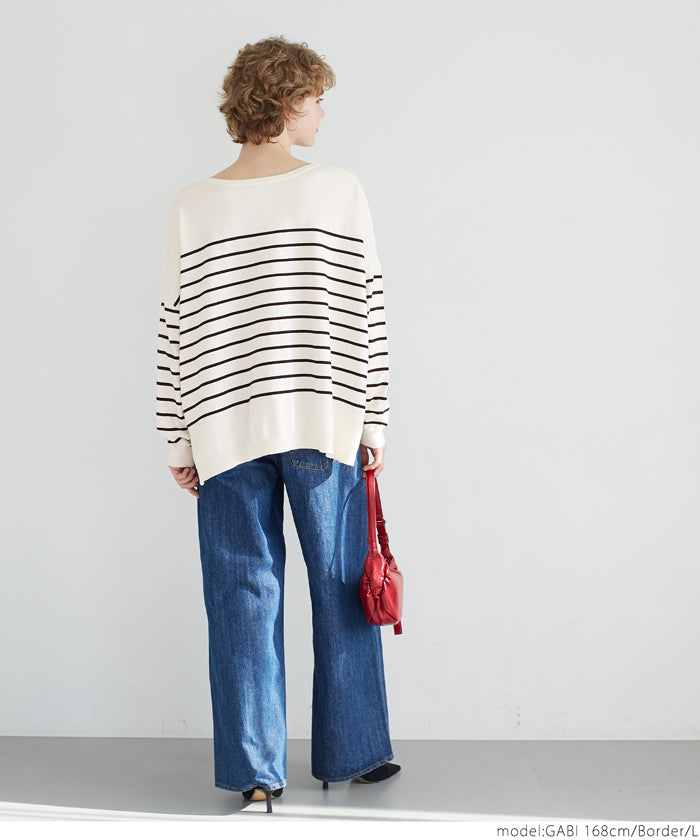 coca V-neck dolman knit top