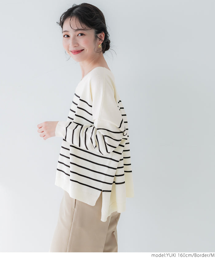 coca V-neck dolman knit top