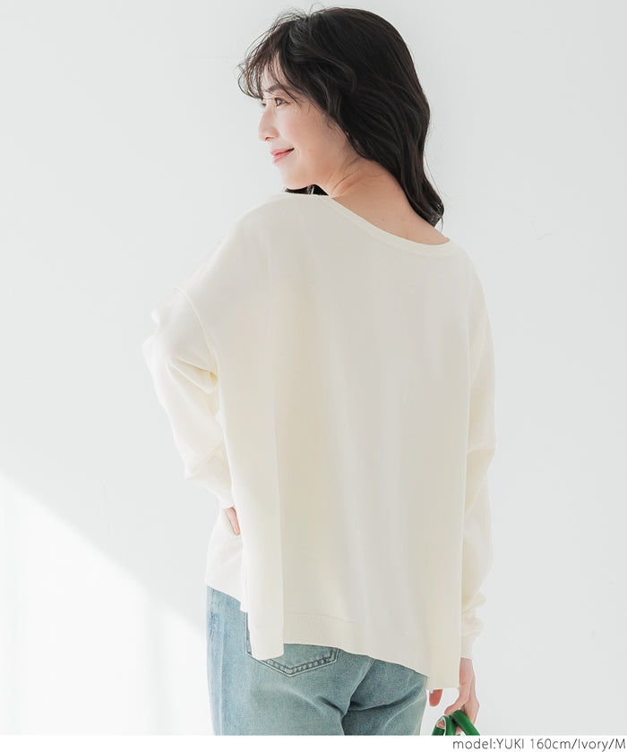 coca V-neck dolman knit top
