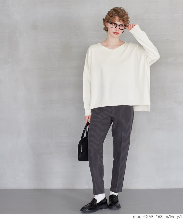 coca V-neck dolman knit top