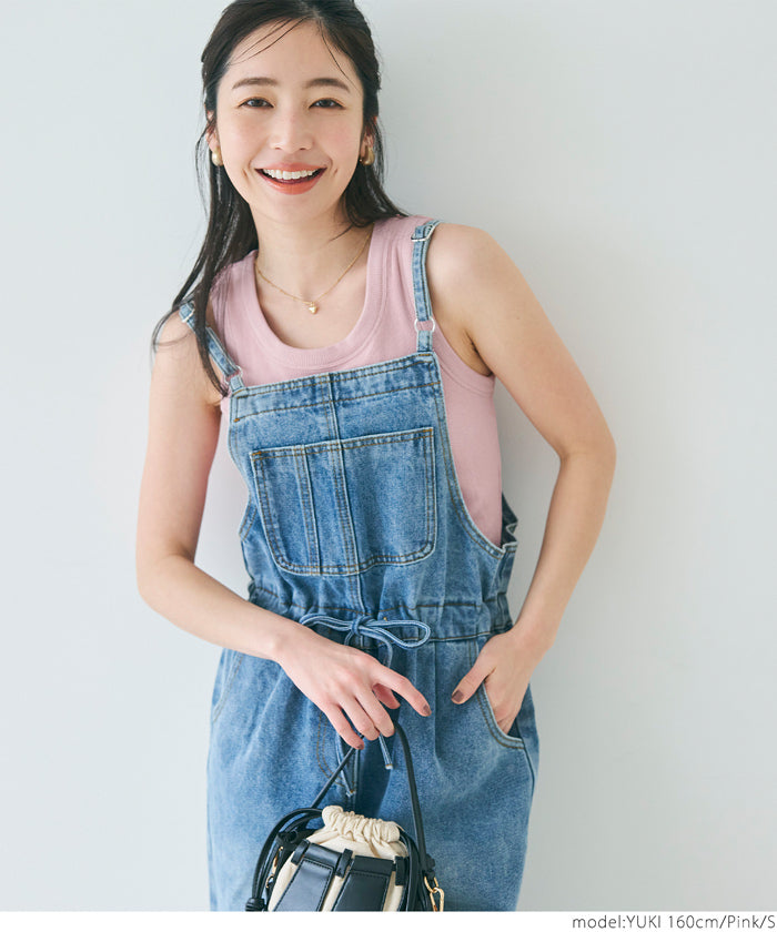 コカ coca 外で着られるブラトップス OUT BRA カップ付太タンクトップ