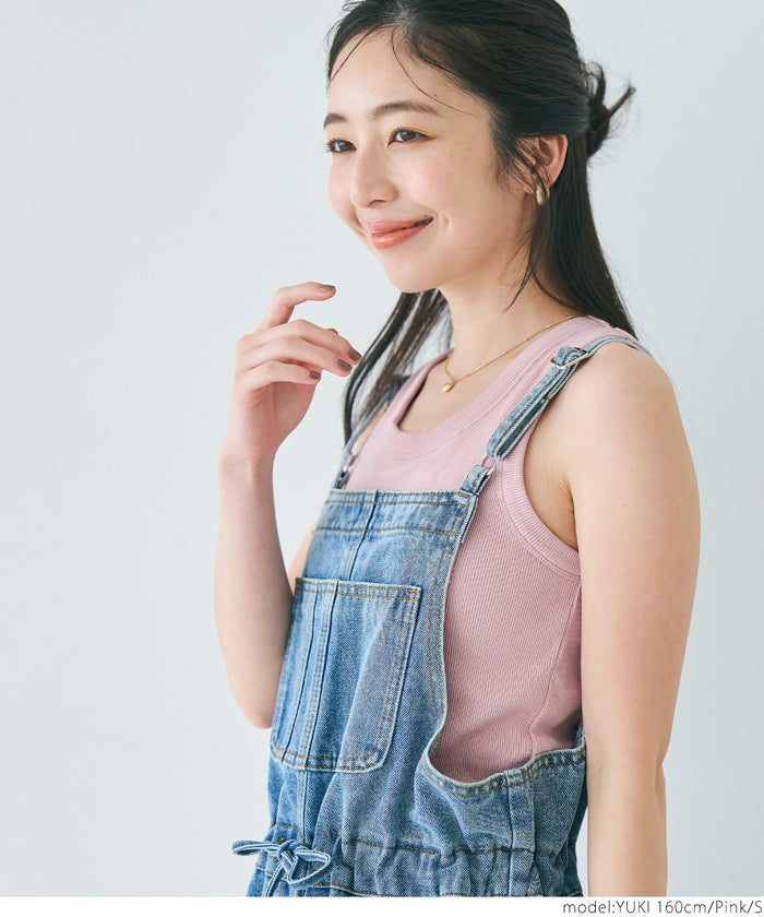 コカ coca 外で着られるブラトップス OUT BRA カップ付太タンクトップ