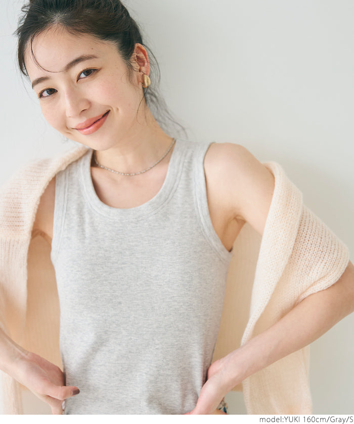 コカ coca 外で着られるブラトップス OUT BRA カップ付太タンクトップ