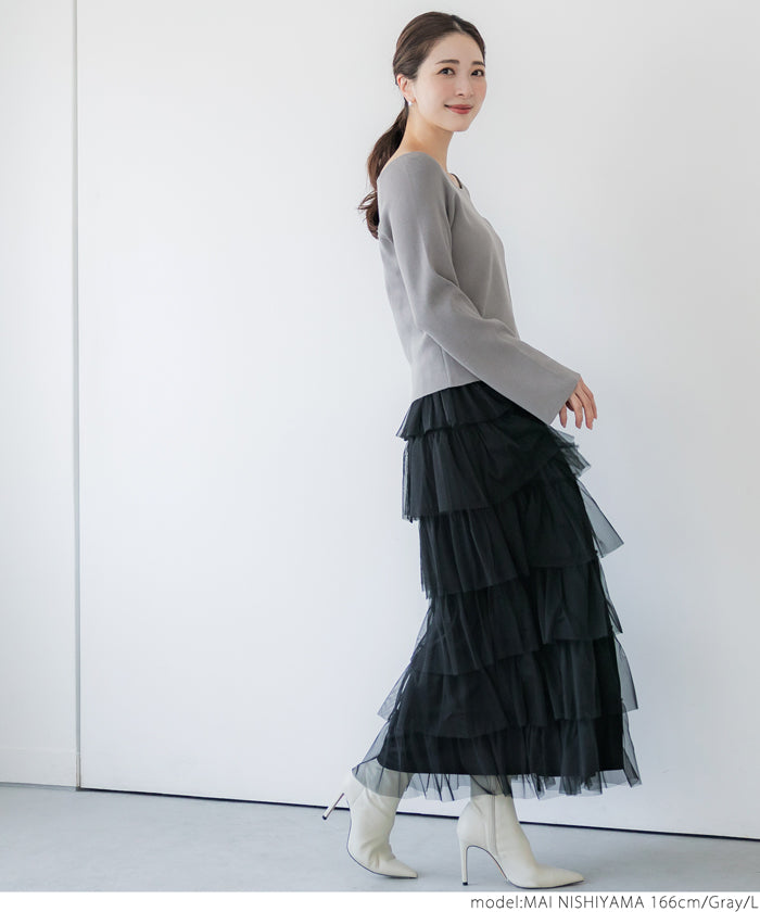 コカ coca オフショルダー フレアスリーブニット