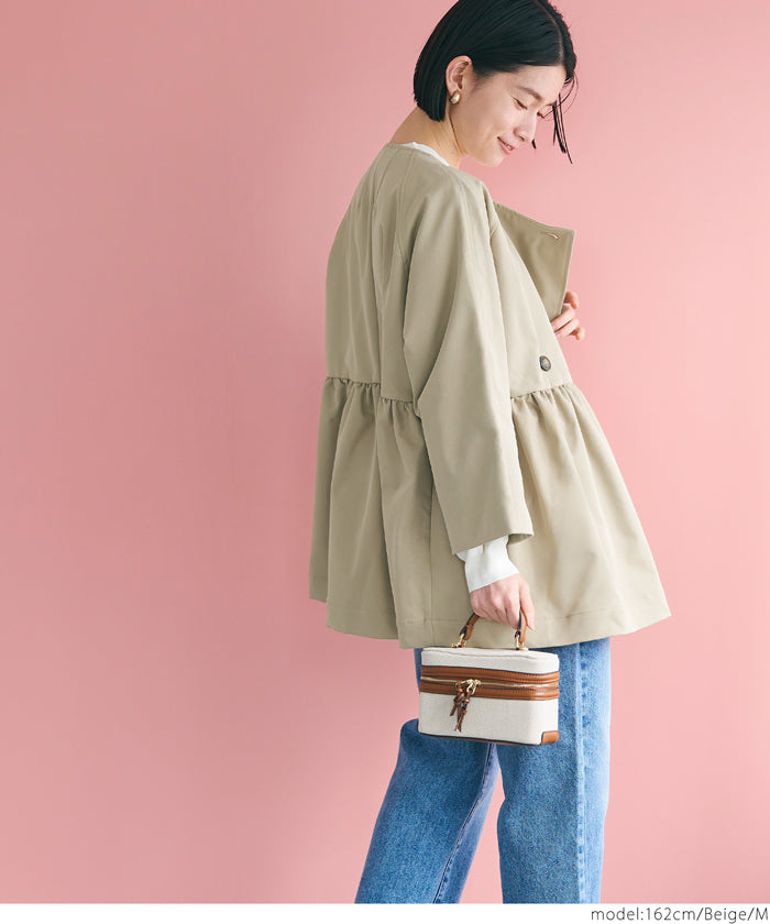 [WEB Limited Sale] coca Gather Trench Jacket
