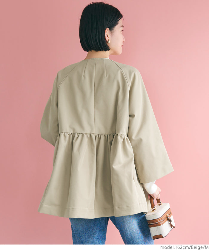 [WEB Limited Sale] coca Gather Trench Jacket