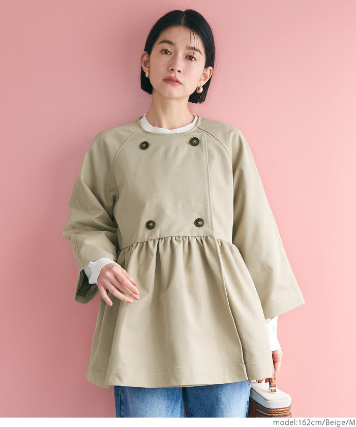 [WEB Limited Sale] coca Gather Trench Jacket