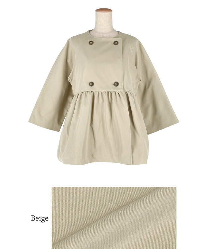 [WEB Limited Sale] coca Gather Trench Jacket