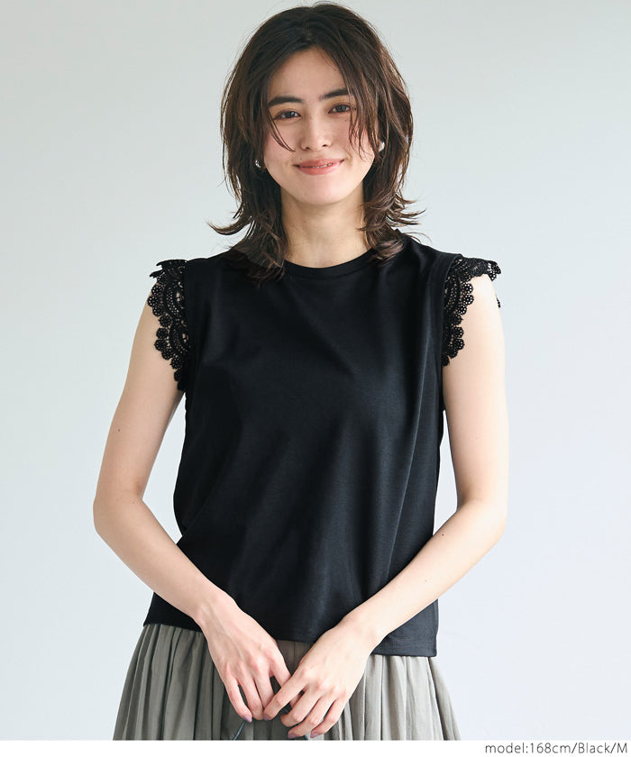 コカ coca 肩レーストップス （Black） Black