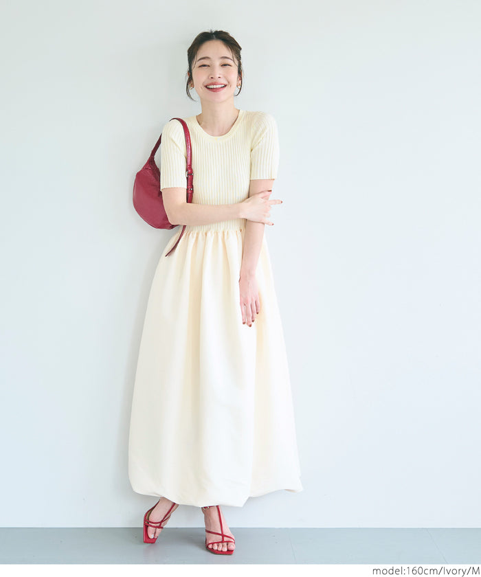 コカ coca バルーンニットワンピース （Ivory） Ivory