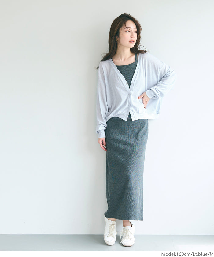 コカ coca シアージョーゼットカーディガン （Brown） Brown