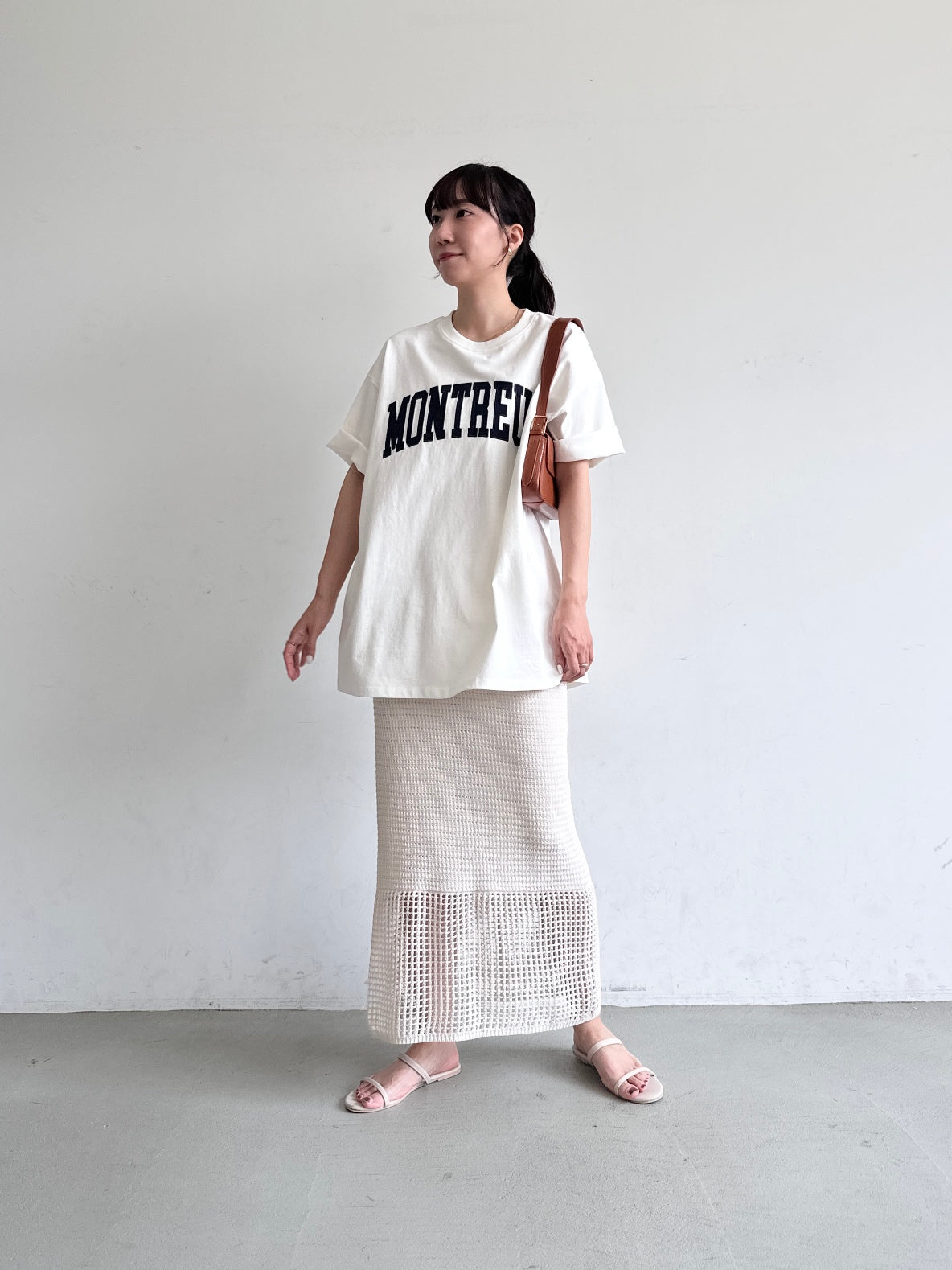 コカ coca カギ編みタイトニットスカート （Ivory） Ivory