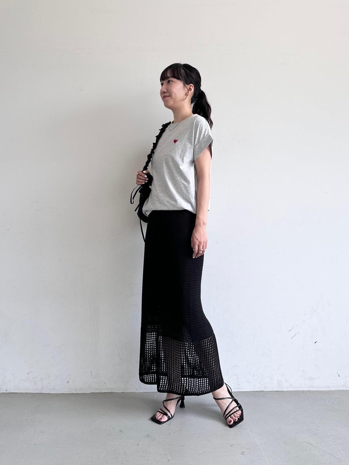 コカ coca カギ編みタイトニットスカート （Ivory） Ivory