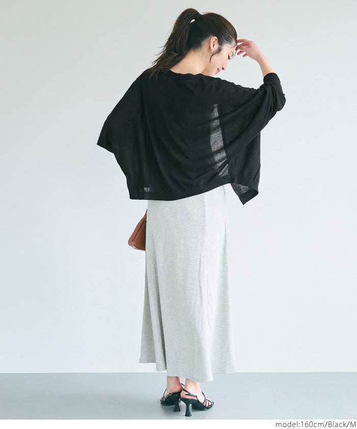 コカ coca ドルマンシアーニットカーディガン （Black） Black
