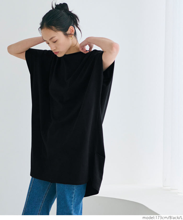 コカ coca ボートネックドルマンチュニック （White） White