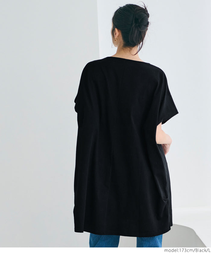 コカ coca ボートネックドルマンチュニック （White） White