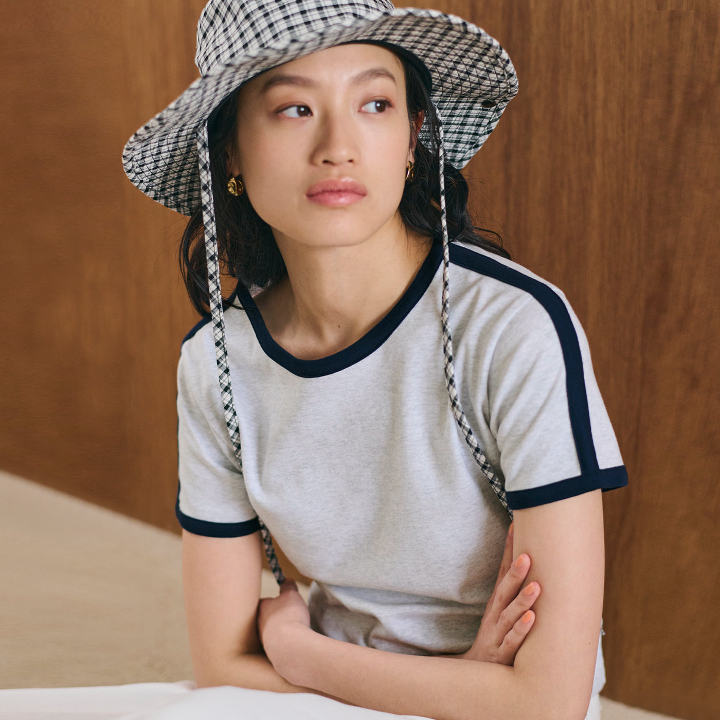 コカ coca スムースコンパクトリンガーTシャツ （Lt.gray） Lt.gray
