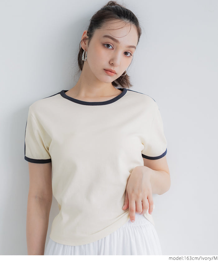 コカ coca スムースコンパクトリンガーTシャツ （Lt.gray） Lt.gray