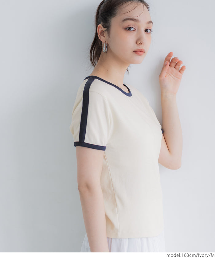コカ coca スムースコンパクトリンガーTシャツ （Lt.gray） Lt.gray