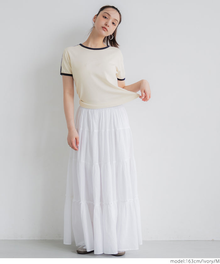コカ coca スムースコンパクトリンガーTシャツ （Lt.gray） Lt.gray