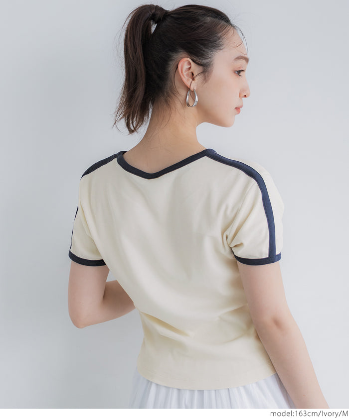 コカ coca スムースコンパクトリンガーTシャツ （Lt.gray） Lt.gray