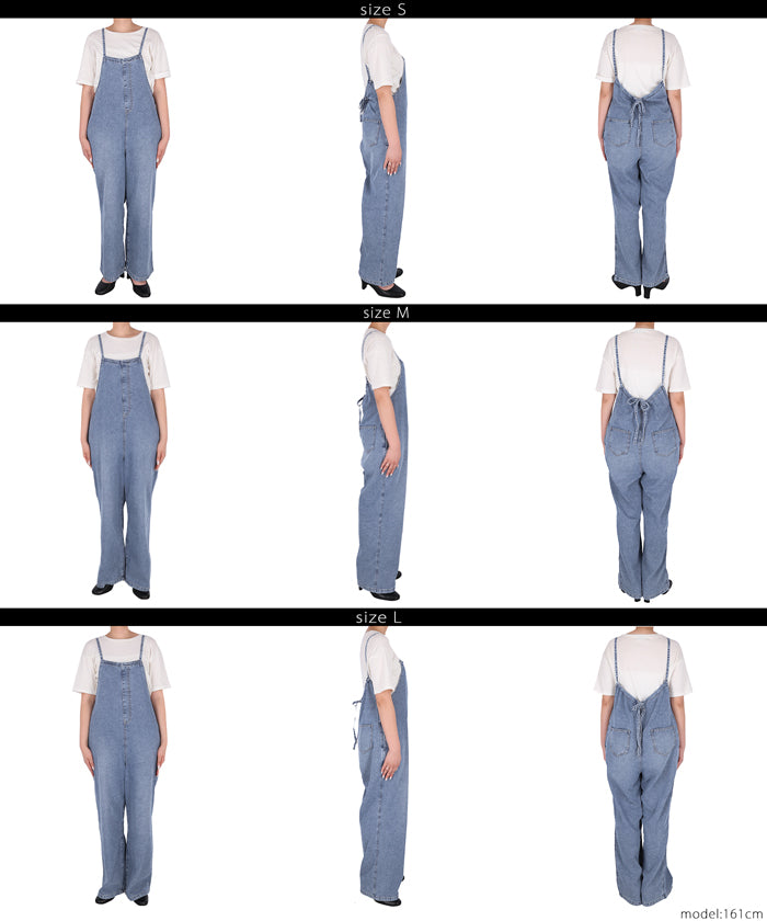 コカ coca サマーデニムサロペット （Blue） Blue