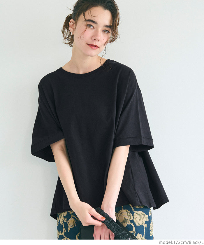 コカ coca バックタックフレアTシャツ （Black） Black