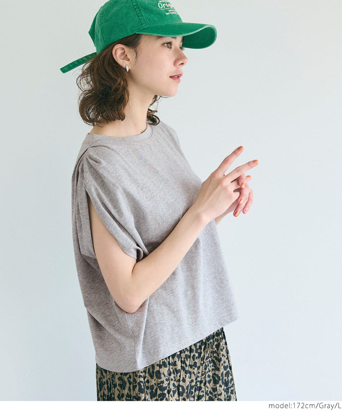 コカ coca 袖タックTシャツ （Lt.green） Lt.green