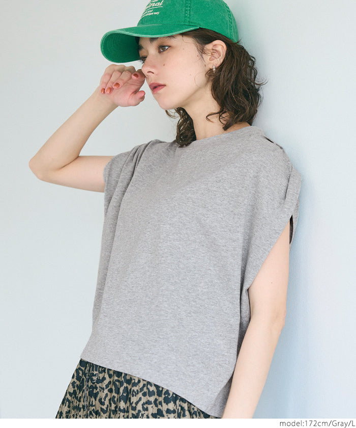 コカ coca 袖タックTシャツ （Lt.green） Lt.green