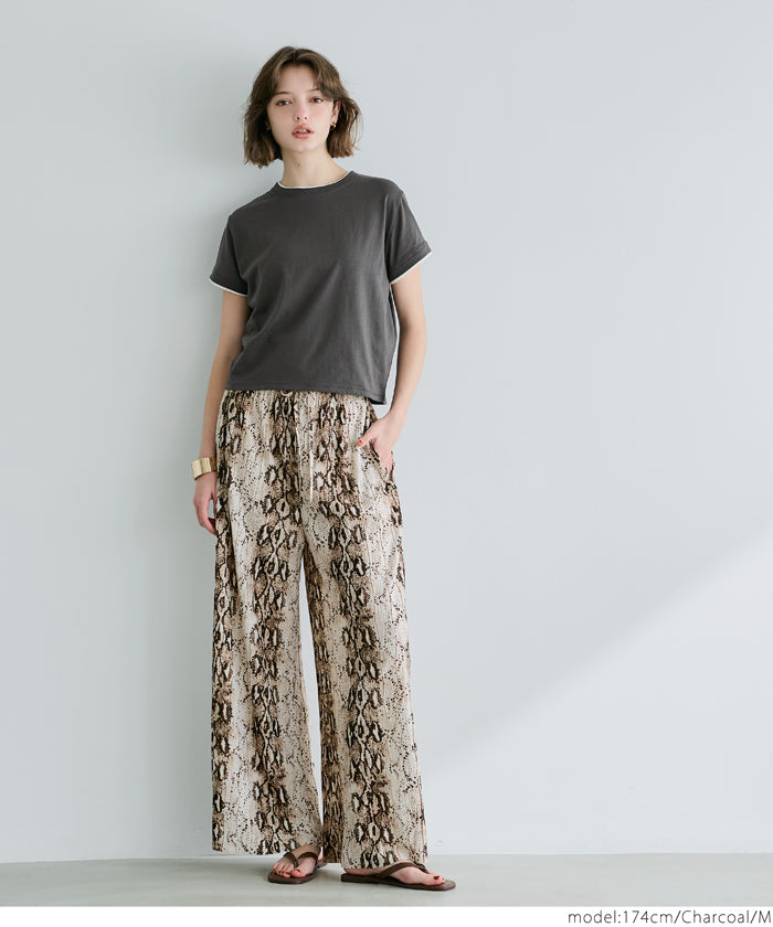 コカ coca レイヤード半袖トップス （Black） Black