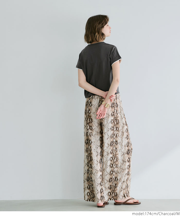 コカ coca レイヤード半袖トップス （Black） Black