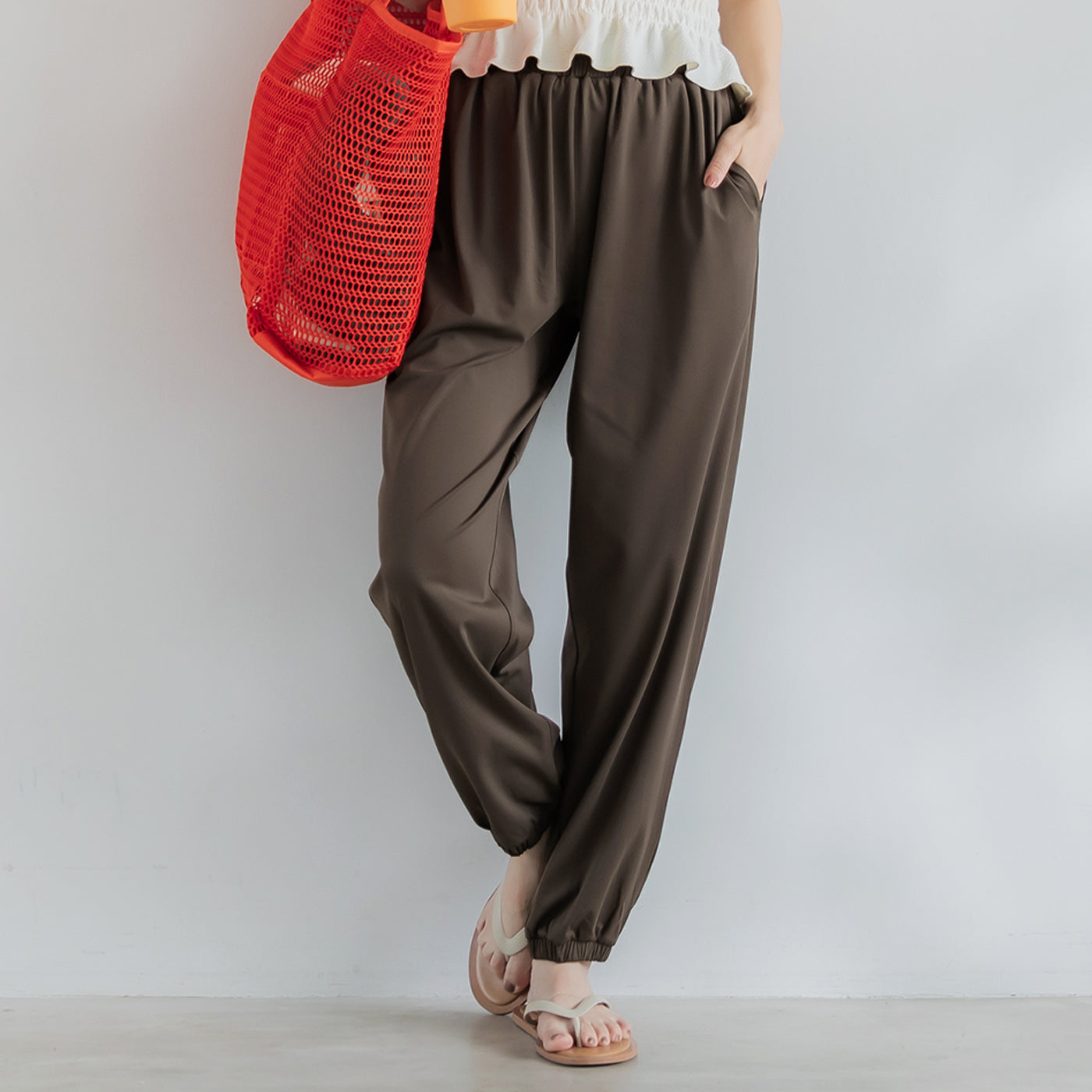 コカ coca 水陸両用ラッシュガードジョガーパンツ （Brown） Brown