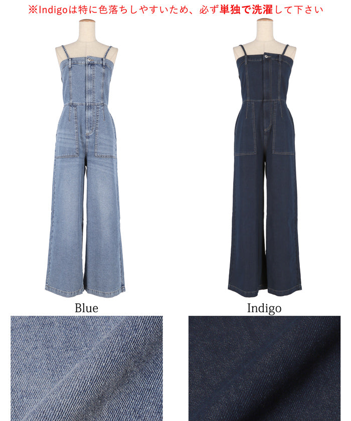コカ coca サマーデニムベアサロペット （Indigo） Indigo